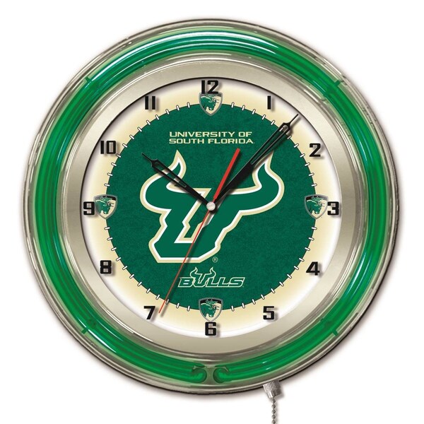 Holland Bar Stool Co University of South Florida Double Neon 19" Clock - CLK19SOUFLA