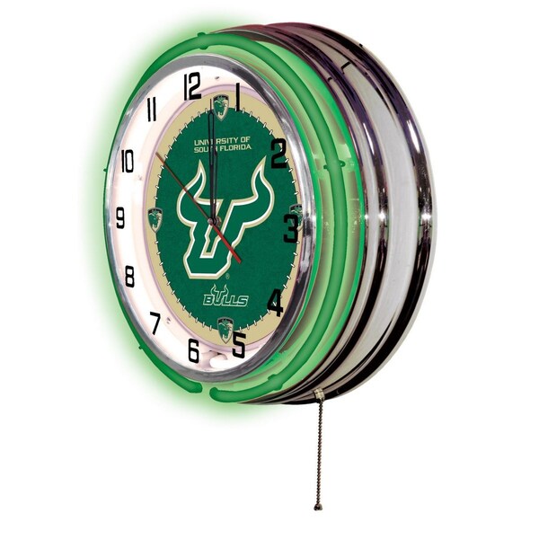 Holland Bar Stool Co University of South Florida Double Neon 19" Clock - CLK19SOUFLA