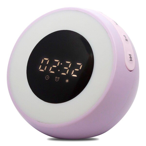 Analogcosa Analoga Alarm Clock with Built-in Air Purifier, Sound Machine, Wireless Bluetooth Speaker, and LED Lamp - AN4250628