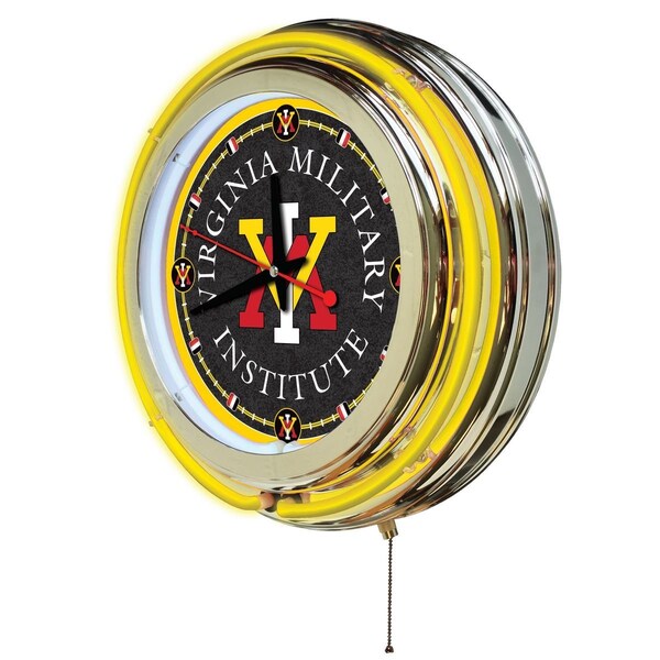 Holland Bar Stool Co Virginia Military Institute Double Neon 15" Clock (VMI) - CLK15VAMILI