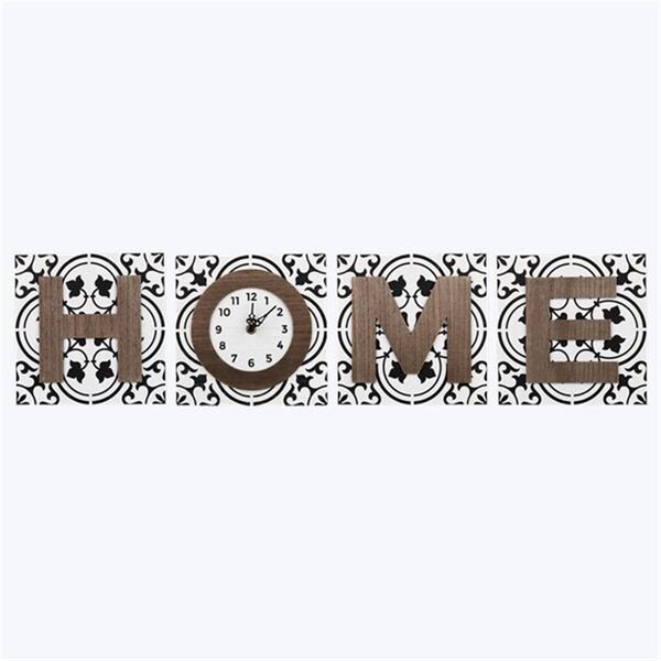 Tarjeta Wood Home Horizontal & Vertical Wall Clock - 4 Piece - TA4260742