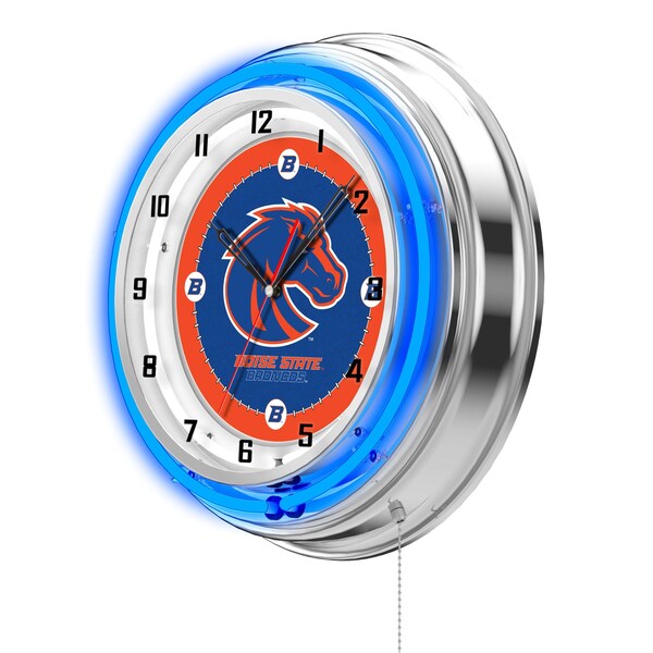 Holland Bar Stool Co Boise State University Double Neon 19" Clock - CLK19BOISES