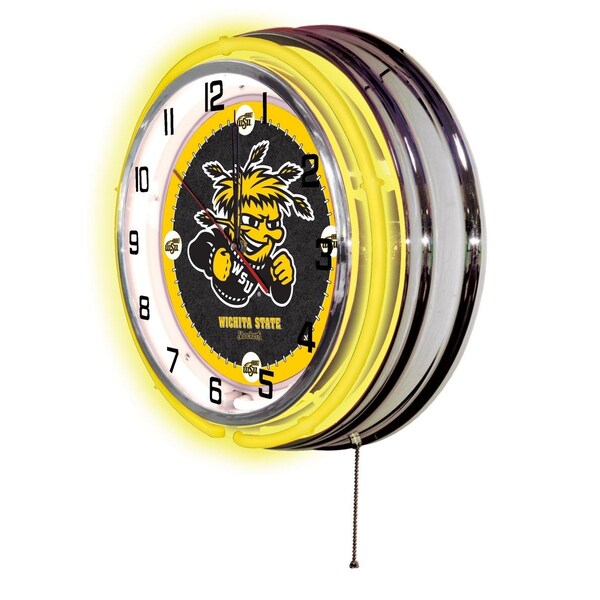 Holland Bar Stool Co Wichita State University Double Neon 19" Clock - CLK19WICHST