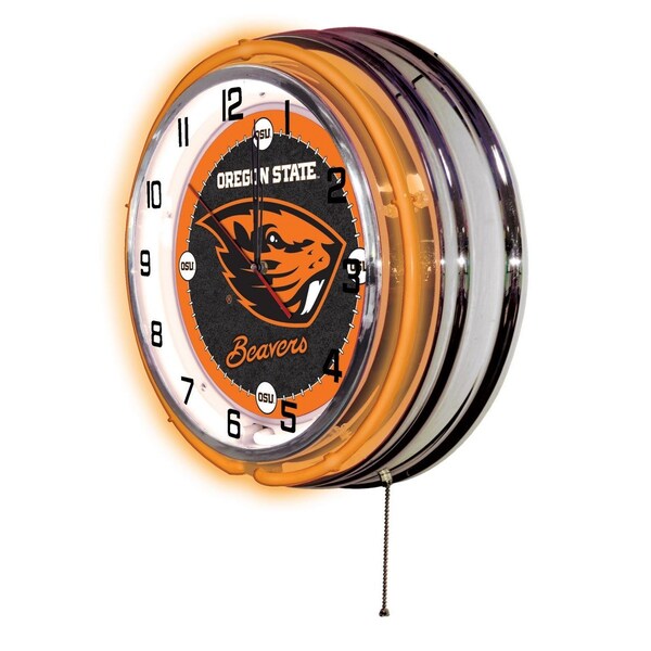 Holland Bar Stool Co Oregon State University Double Neon 19" Clock - CLK19OREGST