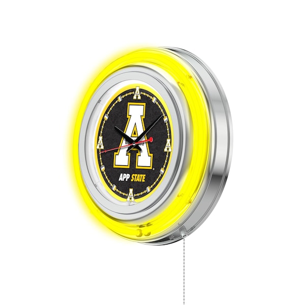 Holland Bar Stool Co Appalachian State University Double Neon 15" Clock - CLK15APPSTU