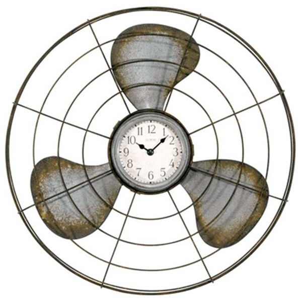 La Crosse Technology LA Crosse Technology 244293 16.5 in. Rustic Metal Decorative Quartz Analog Wall Clock - 244293
