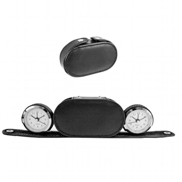 Natico Natico 10-1020 DUAL TIME ALARM CLOCK IN CASE - 10-1020