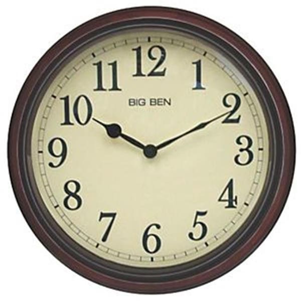 Westclox Westclox 8160368 73004P 15.5 in. Wood Grain Wall Clock - 8160368