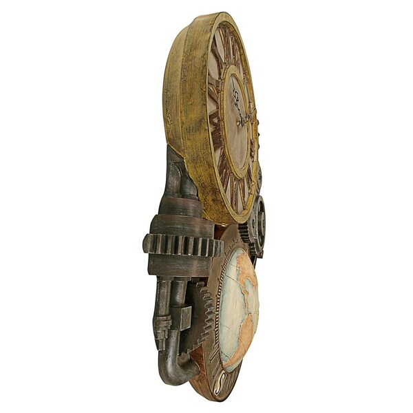 Design Toscano Gears of Time Sculptural Wall Clock: Medium - NG33981