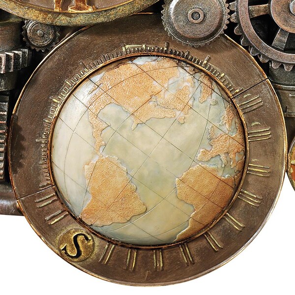 Design Toscano Gears of Time Sculptural Wall Clock: Medium - NG33981