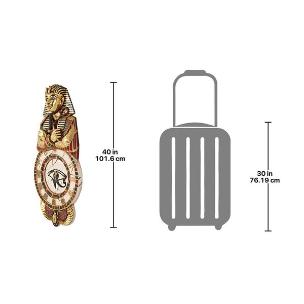 Design Toscano Medinet Habu Sculptural Egyptian Wall Clock - NE25349
