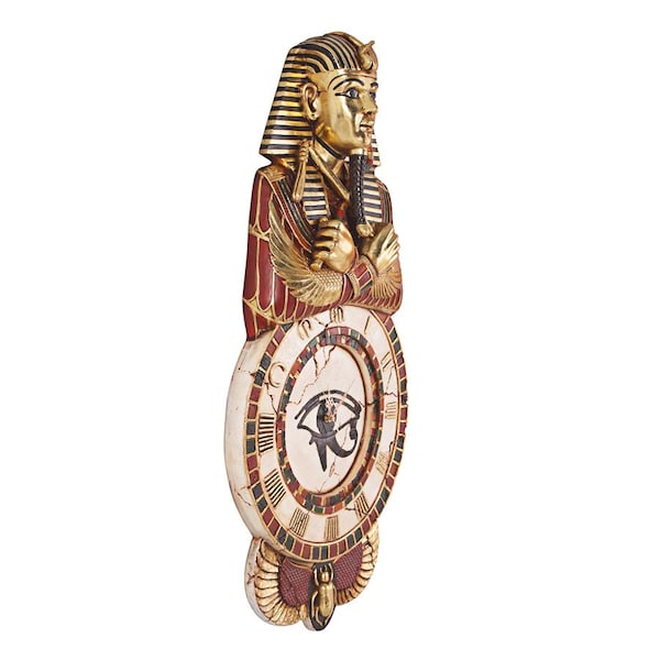 Design Toscano Medinet Habu Sculptural Egyptian Wall Clock - NE25349