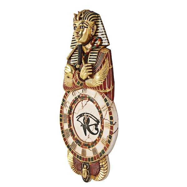 Design Toscano Medinet Habu Sculptural Egyptian Wall Clock - NE25349