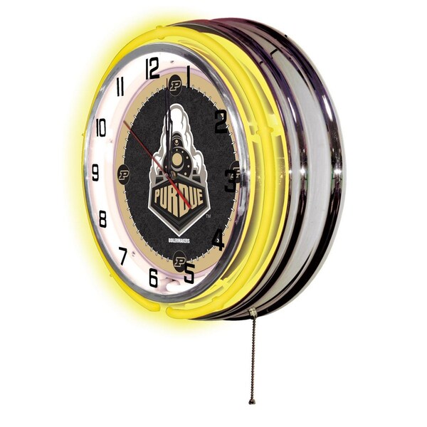 Holland Bar Stool Co Purdue Double Neon 19" Clock - CLK19PURDUE