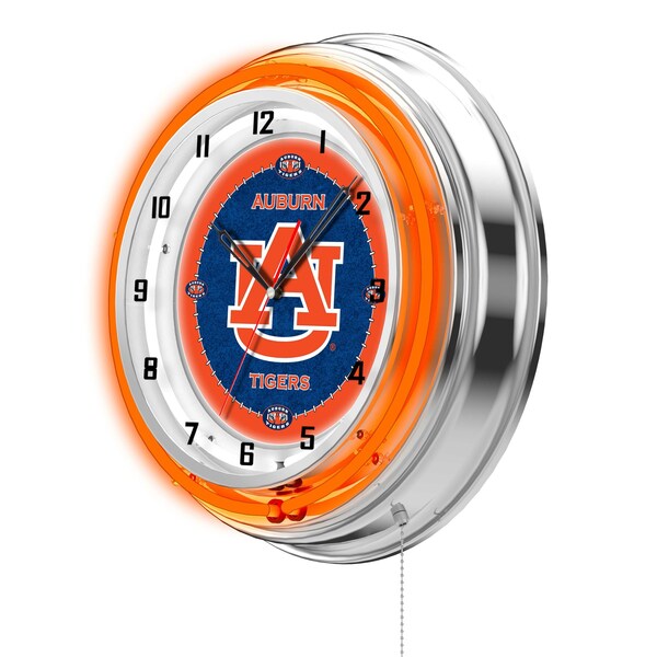Holland Bar Stool Co Auburn University Double Neon 19" Clock - CLK19AUBURN