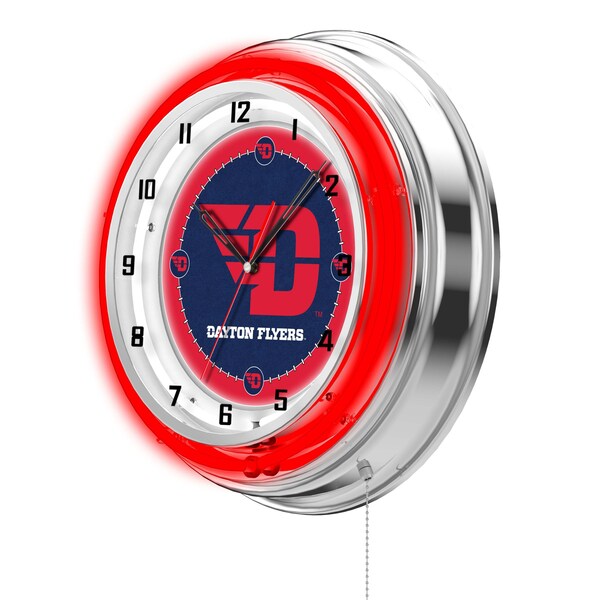 Holland Bar Stool Co University of Dayton Double Neon 19" Clock - CLK19DYTNUN