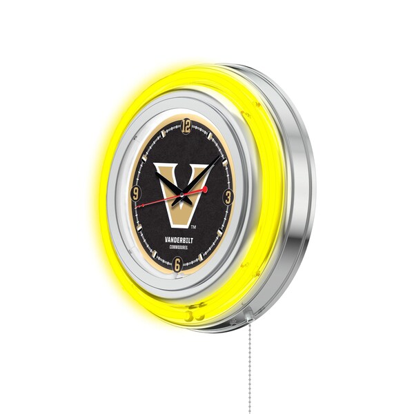 Holland Bar Stool Co Vanderbilt University Double Neon 15" Clock - CLK15VANDER