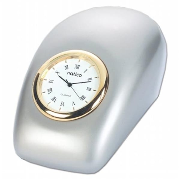 Natico Originals Natico Originals 10-P792 Clock Tron  Pearl Silver - 10-P792