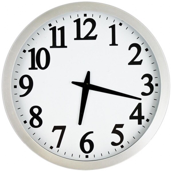 Wake-Up 12 in. Atomic Clock with 1.5 in. Number Analog - WA2653474