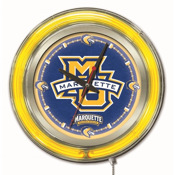 Holland Bar Stool Co Marquette University Double Neon 15" Clock - CLK15MRQTTE
