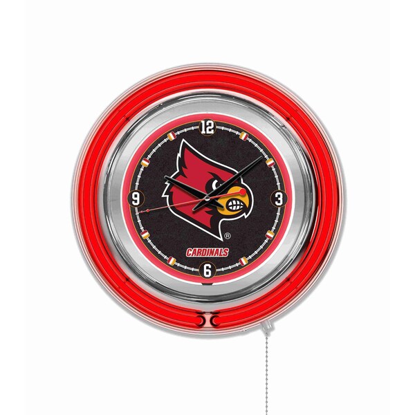 Holland Bar Stool Co University of Louisville Double Neon 15" Clock - CLK15LVILLE