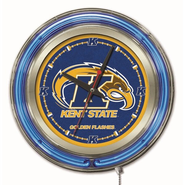 Holland Bar Stool Co Kent State University Double Neon 15" Clock - CLK15KENTST