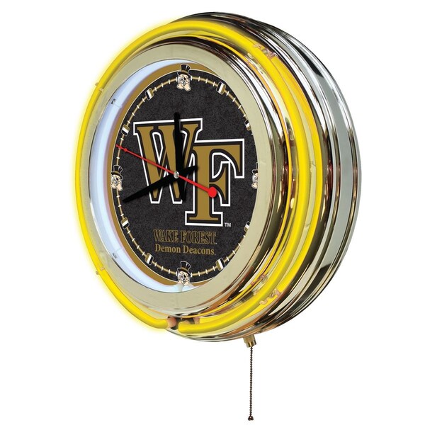 Holland Bar Stool Co Wake Forest University Double Neon 15" Clock - CLK15WAKEFR