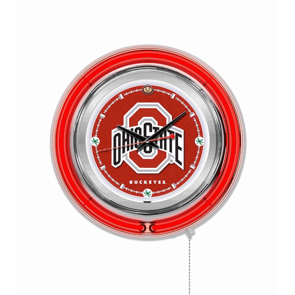 Holland Bar Stool Co Ohio State University Double Neon 15" Clock - CLK15OHIOST