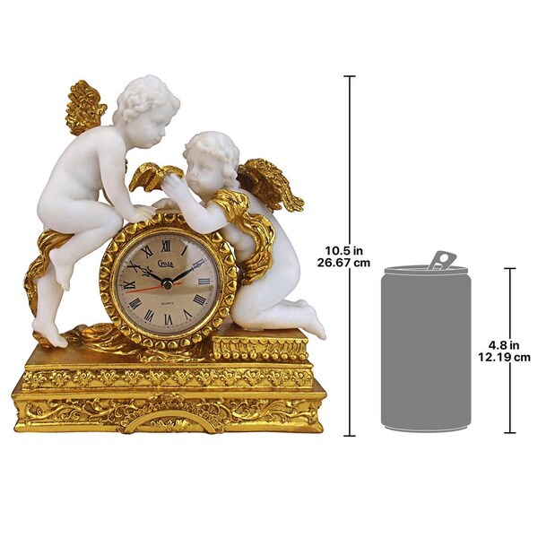 Design Toscano Chateau Carbonne Cherub Mantel Clock - KY72570