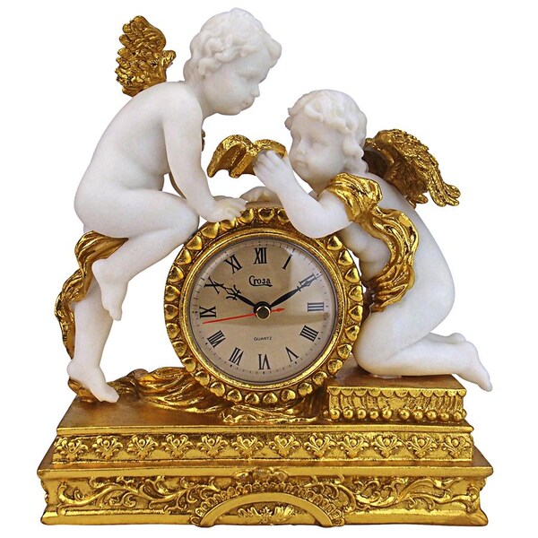 Design Toscano Chateau Carbonne Cherub Mantel Clock - KY72570