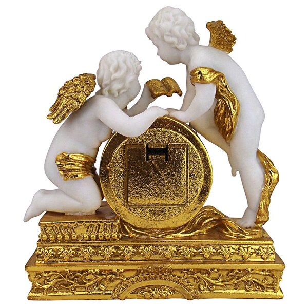 Design Toscano Chateau Carbonne Cherub Mantel Clock - KY72570