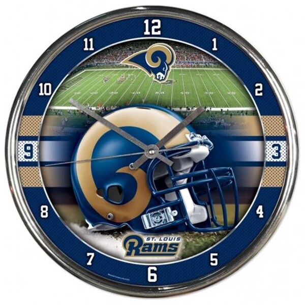 Wincraft Wincraft 2791012 Clock - 12 in. Round - St Louis Rams - 2791012