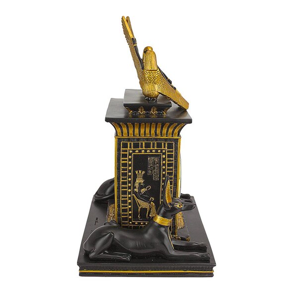 Design Toscano Temple of Anubis Egyptian Revival Sculptural Clock - WU70627