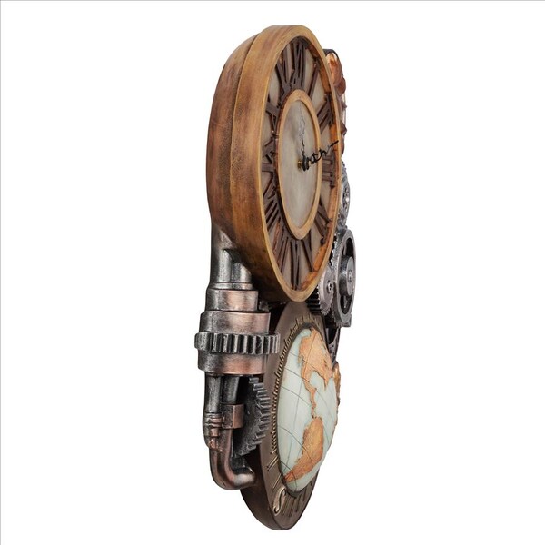 Design Toscano Gears of Time Sculptural Wall Clock: Large - EU9348