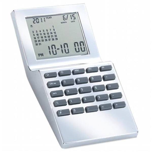 Natico Originals Natico Originals 10-WT1350 Wt-Alm- Calendar-Calc- Sil - 10-WT1350