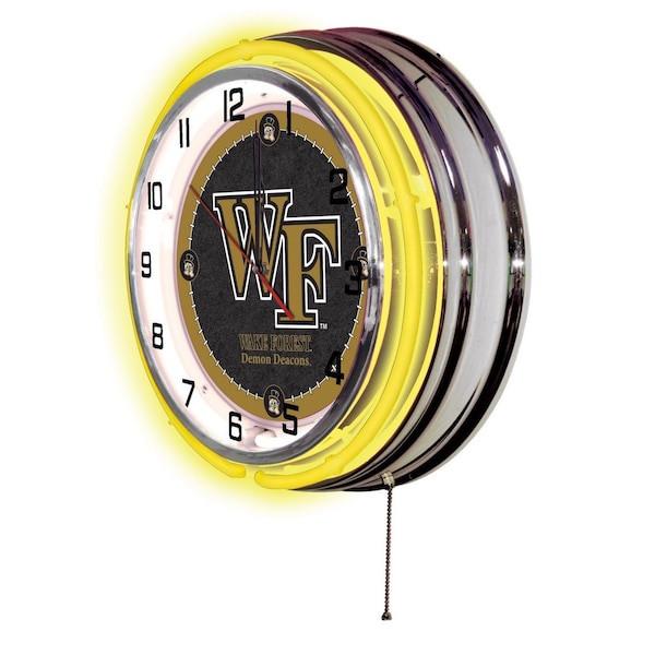 Holland Bar Stool Co Wake Forest University Double Neon 19" Clock - CLK19WAKEFR