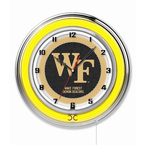 Holland Bar Stool Co Wake Forest University Double Neon 19" Clock - CLK19WAKEFR