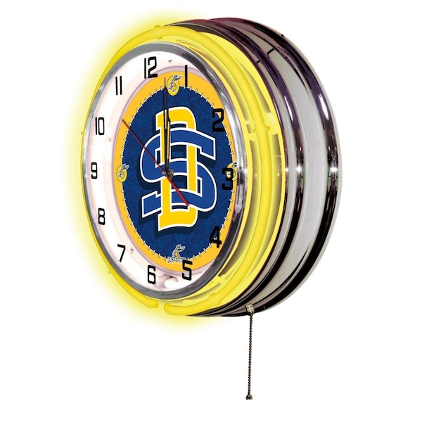 Holland Bar Stool Co South Dakota State University Double Neon 19" Clock - CLK19SDAKST