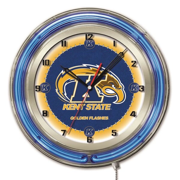 Holland Bar Stool Co Kent State University Double Neon 19" Clock - CLK19KENTST