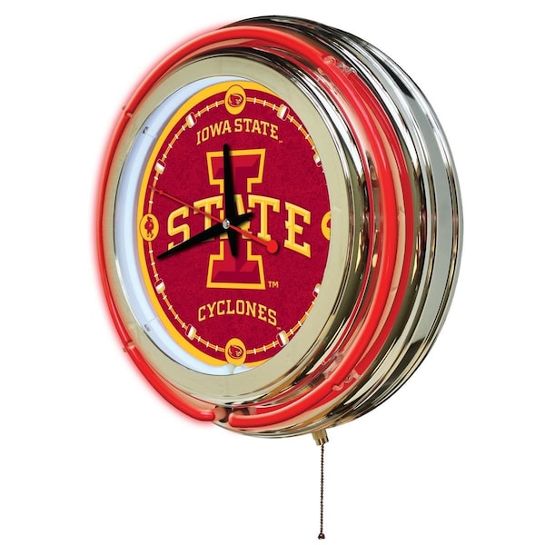 Holland Bar Stool Co Iowa State University Double Neon 15" Clock - CLK15IOWAST