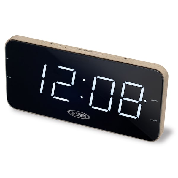 Jensen AM/FM Dual Alarm Clock Radio - JCR-212
