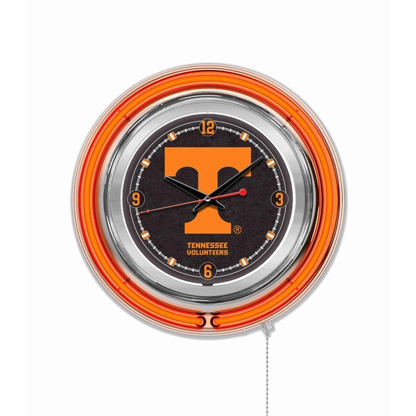 Holland Bar Stool Co University of Tennessee Double Neon 15" Clock - CLK15TENNES