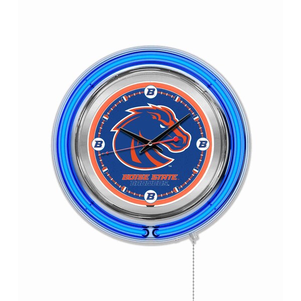 Holland Bar Stool Co Boise State University Double Neon 15" Clock - CLK15BOISES