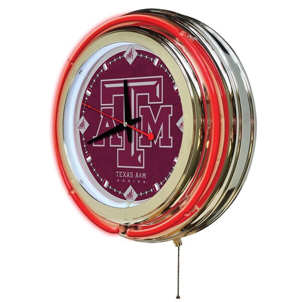 Holland Bar Stool Co Texas A&M Double Neon 15" Clock - CLK15TEXA-M
