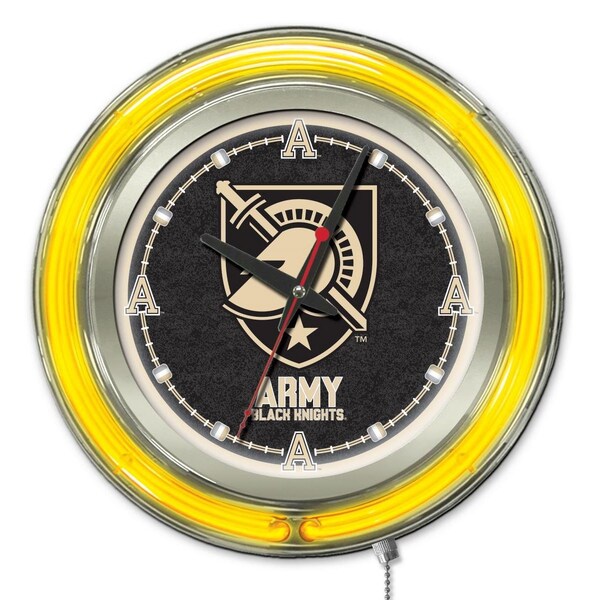 Holland Bar Stool Co US Military Academy Double Neon 15" Clock ARMY - CLK15USMILA