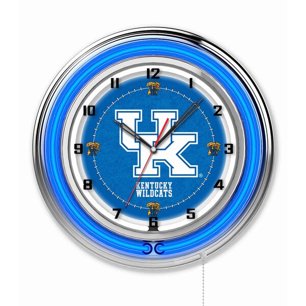 Holland Bar Stool Co University of Kentucky Double Neon 19" Clock (UK) - CLK19UKY-UK