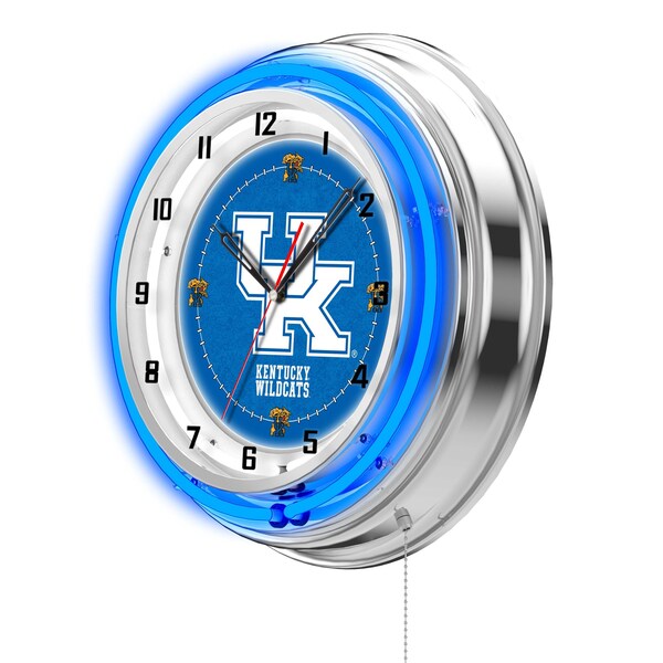 Holland Bar Stool Co University of Kentucky Double Neon 19" Clock (UK) - CLK19UKY-UK
