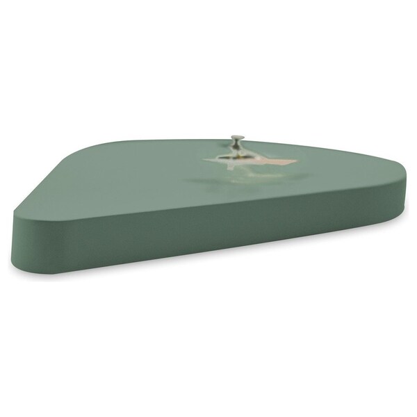 Leisuremod Manchester Modern Rain Drop Design Silent Non-Ticking Wall Clock, Ocean Green - MCLT14OG