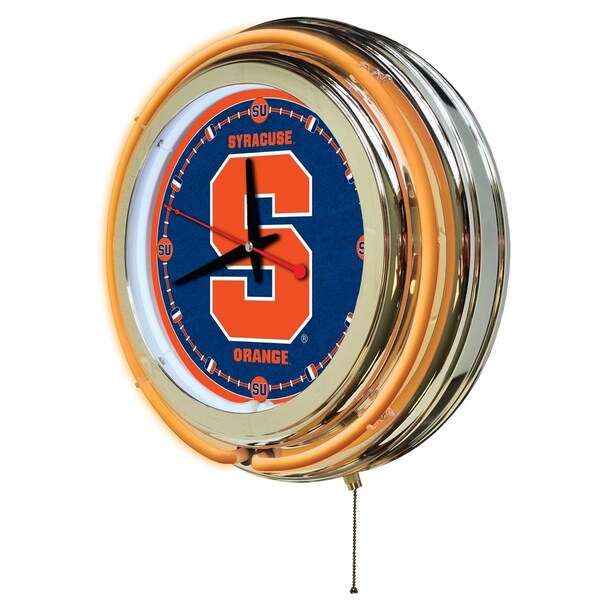 Holland Bar Stool Co Syracuse University Double Neon 15" Clock - CLK15SYRCSE