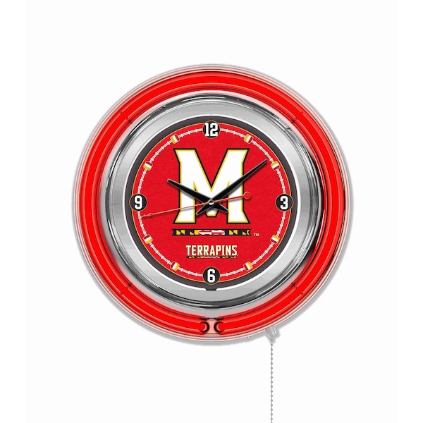 Holland Bar Stool Co University of Maryland Double Neon 15" Clock - CLK15MRYLND